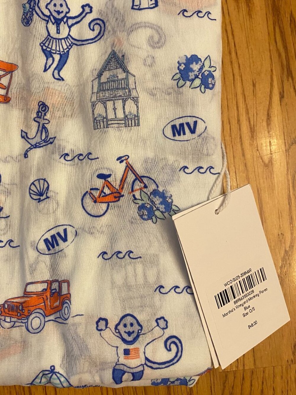 Roller Rabbit Martha's Vineyard scarf/pareo/wrap